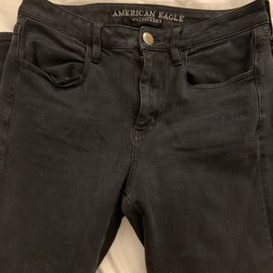 American Eagle high rise black skinny jeans